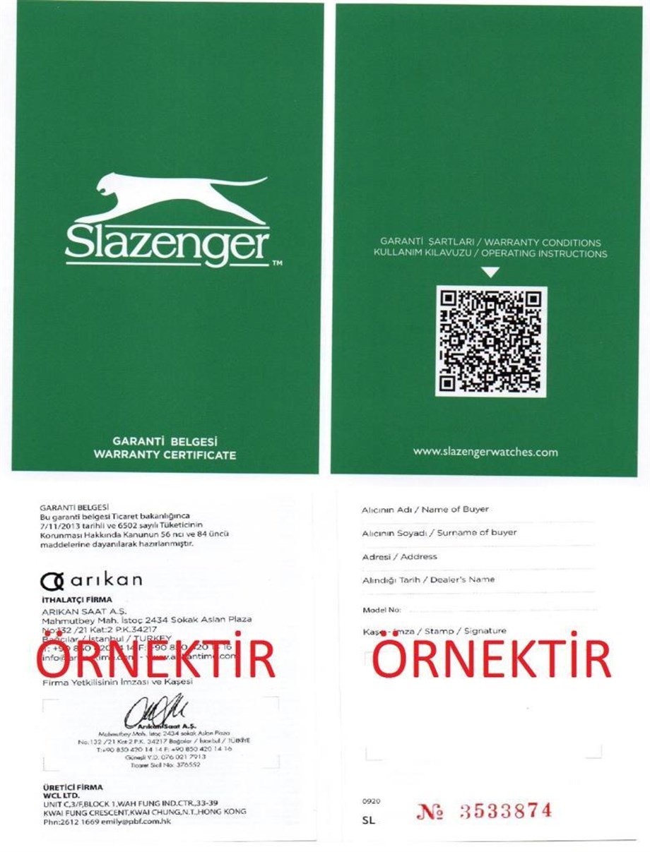 Slazenger SL.09.1822.2.04 Erkek Kol Saati