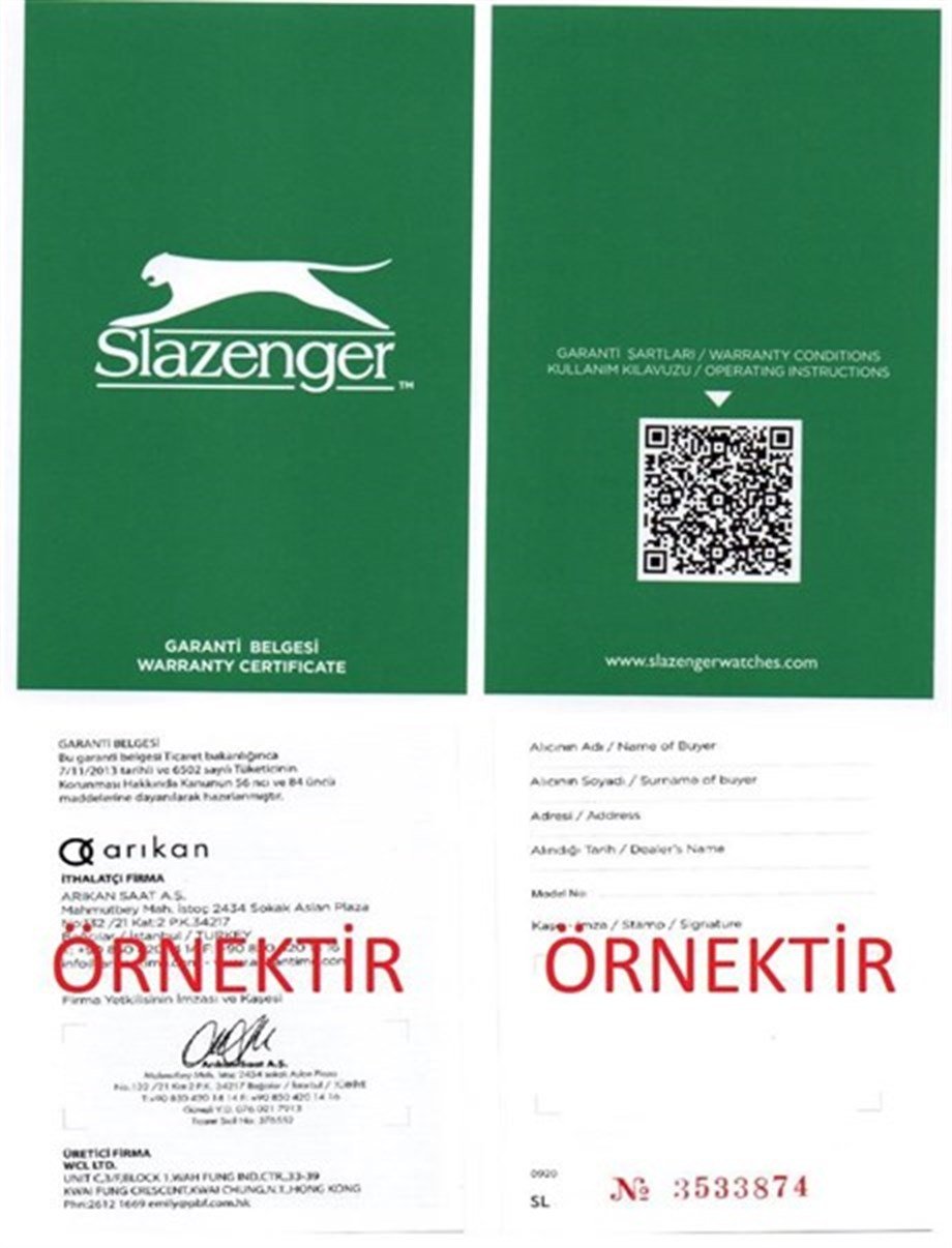 Slazenger SL.09.1868.2.04 Erkek Kol Saati