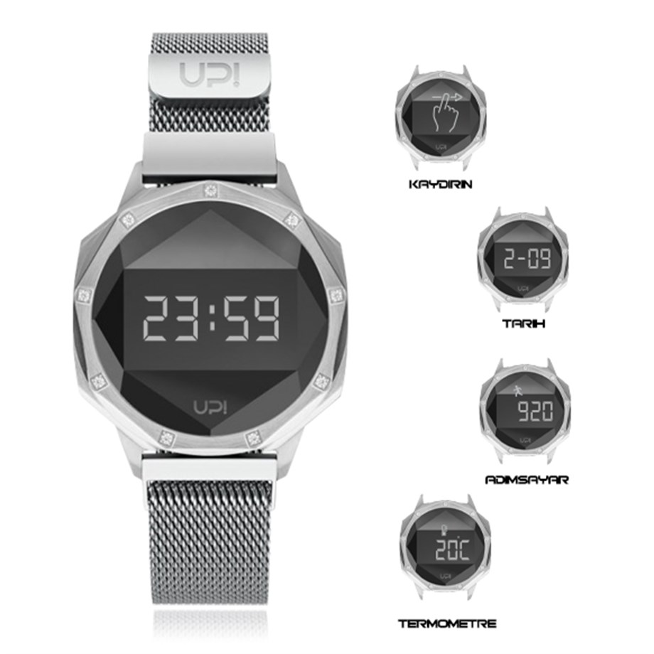 Upwatch Iconic Swarovski Silver Loop Band Kadın Kol Saati